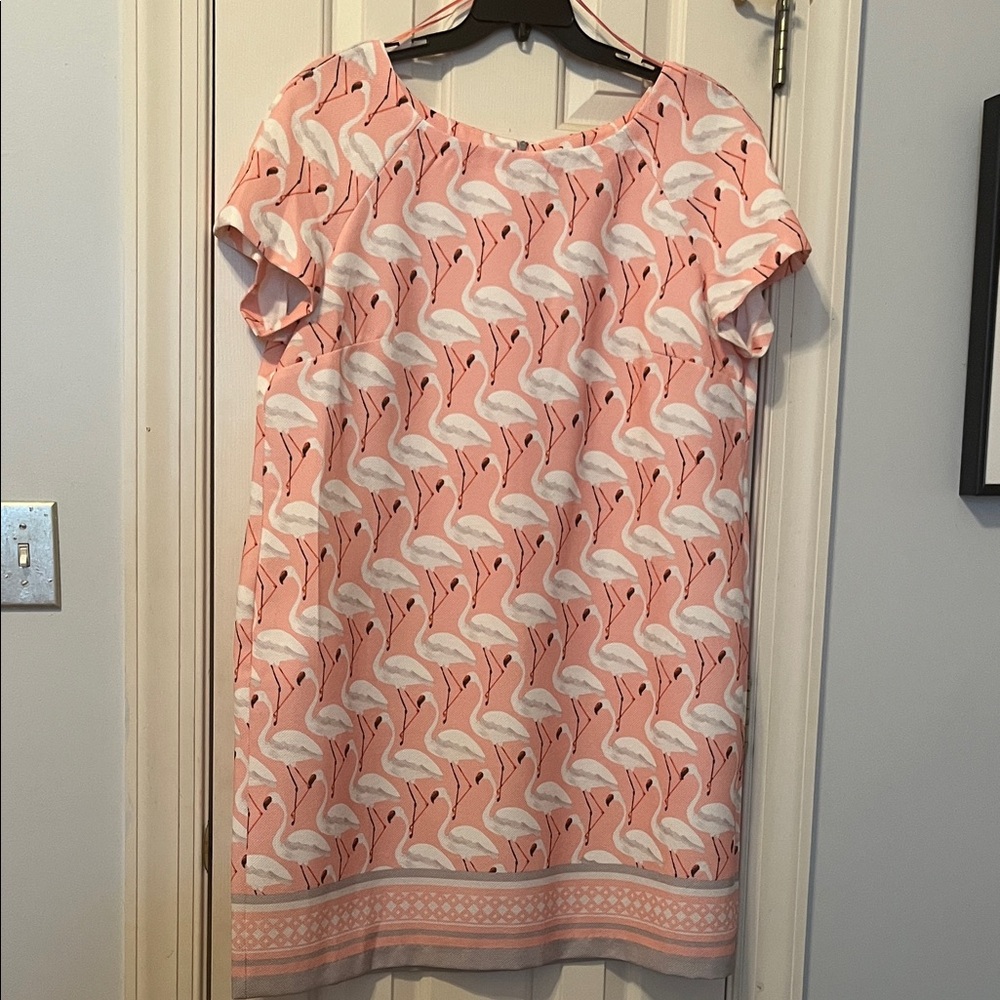 Julian Taylor Pink Flamingo Mini Dress